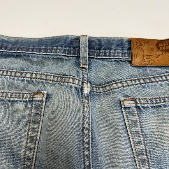 Vintage Naked & Famous Indigo Selvedge Jeans Mens 33 (32x28.5) Y2K Weirdguy - Picture 7 of 16